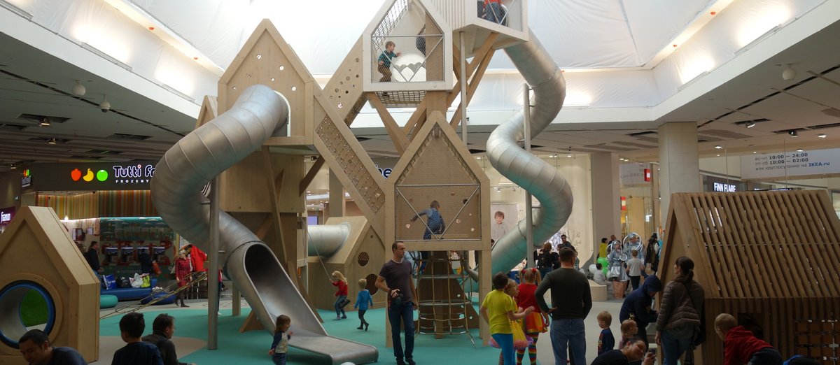 Indoor playground at IKEA Center Mega Khimki Moscow