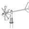 Windspiel – Sechsflügler, mit verzinktem Mast (9.65045)