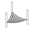 Horizontal triangular net, wide-meshed (L6.51640)