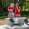 Fun water play in the David F. Bolger playground of the Ringling Museum