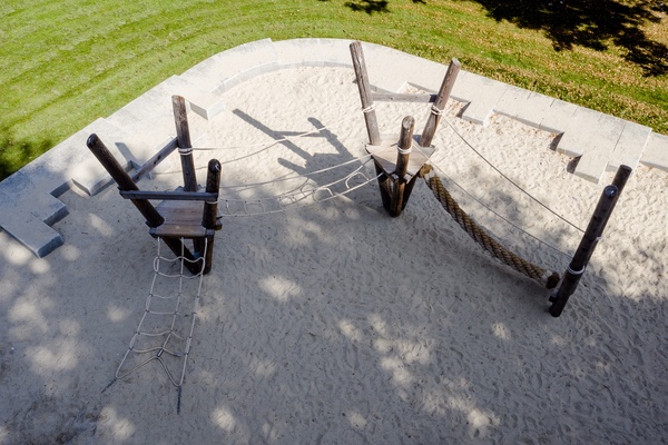 Wackelbrücke mit Handläufen, L=3m