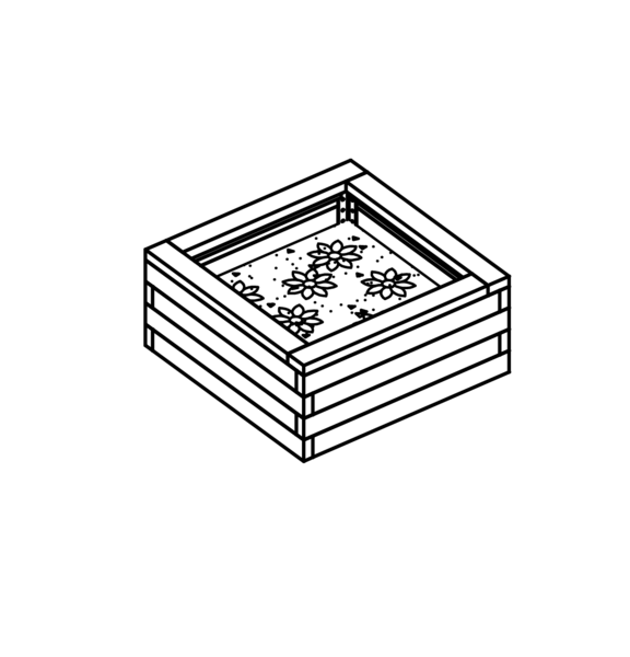 Pflanzkiste hoch
